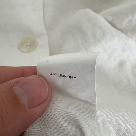 Dissh Alessia White Linen Button Up Vest Top US Women's 6 - Picture 4 of 7